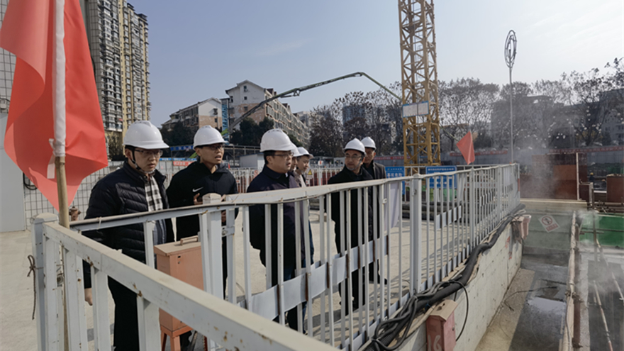 圖二：集團(tuán)黨委委員、副總經(jīng)理倪丹督導(dǎo)嘉來(lái)建工安全工作